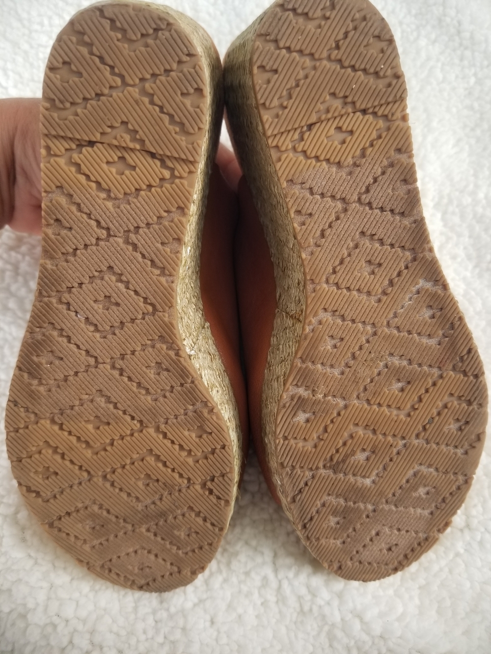 Leather Espadrille Wedge Slide - Casual Open-Toe Mule - Picture 5 of 7
